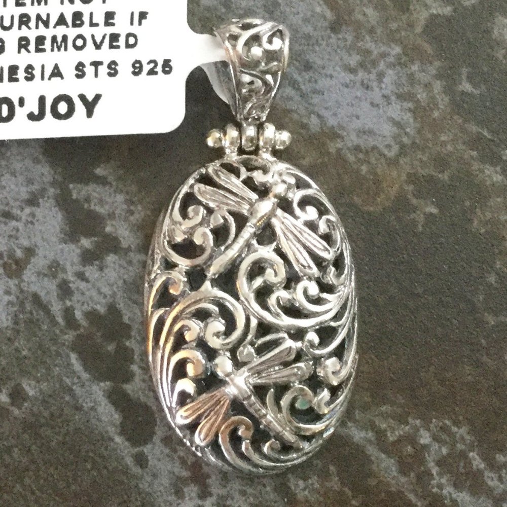 Silver Filigree Scrollwork Necklace - image 1